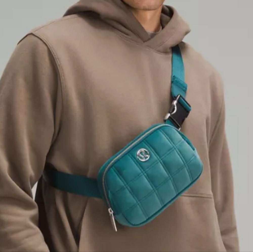 Lululemon Teal Velour Belt Bag